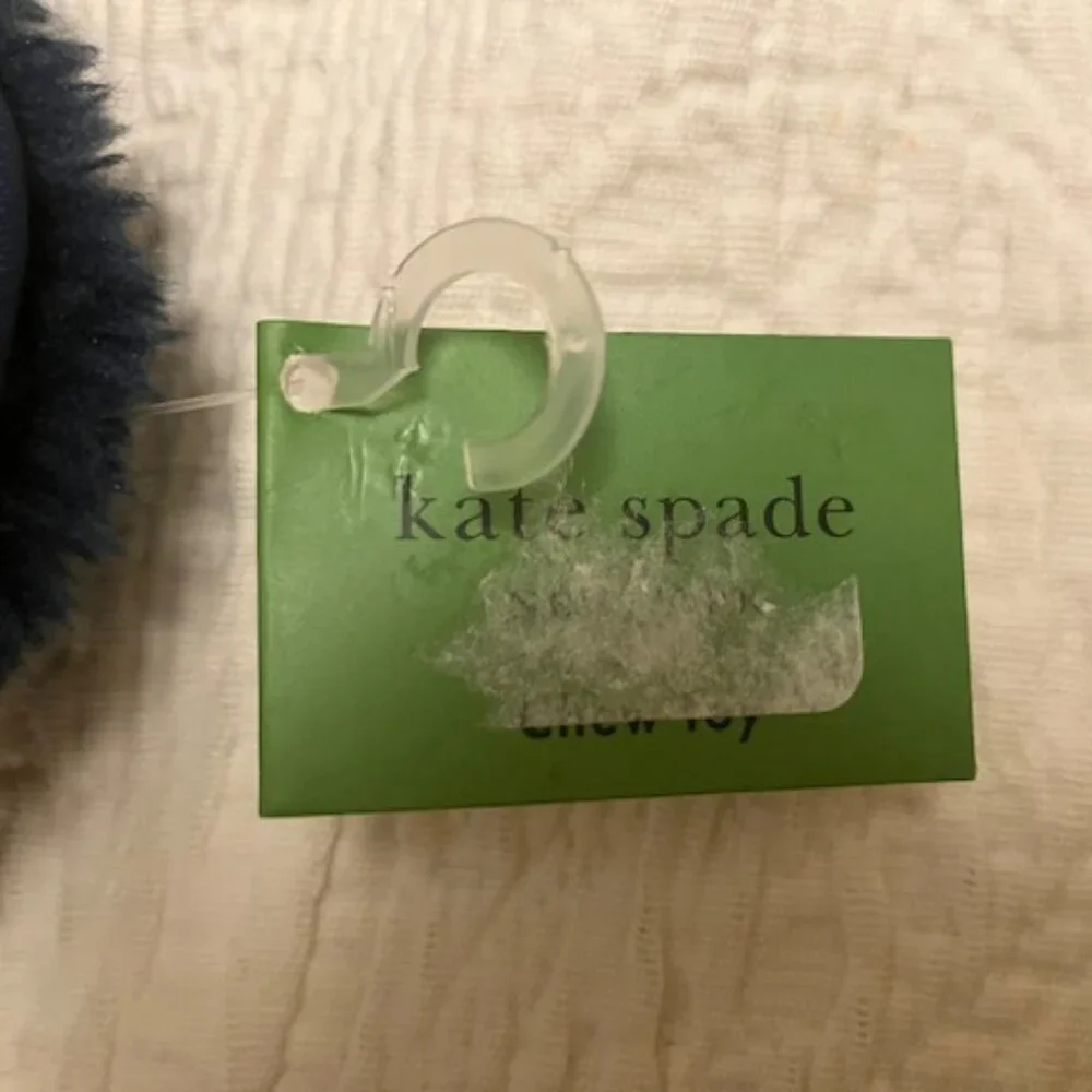 Kate Spade Heart Striped Dog Toy NWT